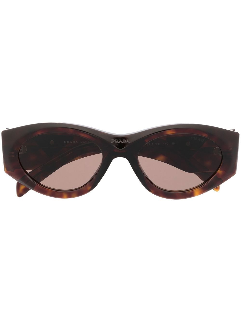 Prada Eyewear oval-frame sunglasses - Brown