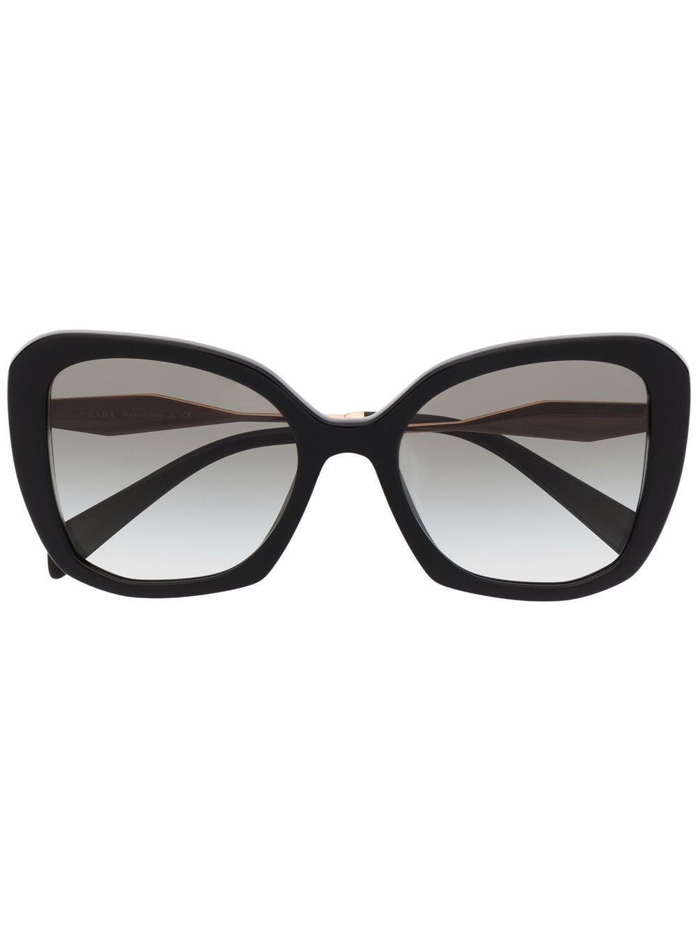 Prada Eyewear oversized cat-eye frame sunglasses - Black von Prada Eyewear