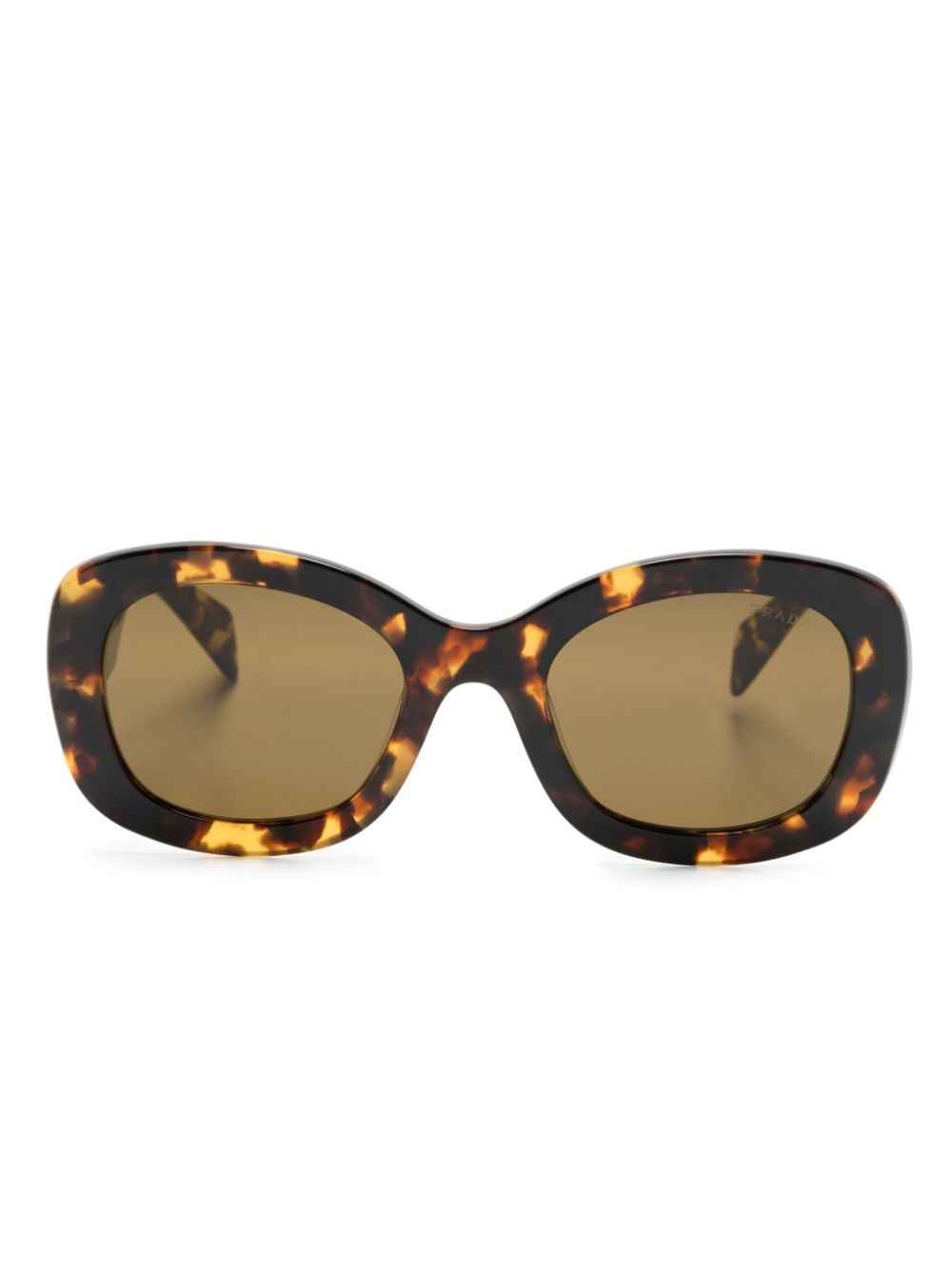 Prada Eyewear rectangle-frame sunglasses - Brown von Prada Eyewear