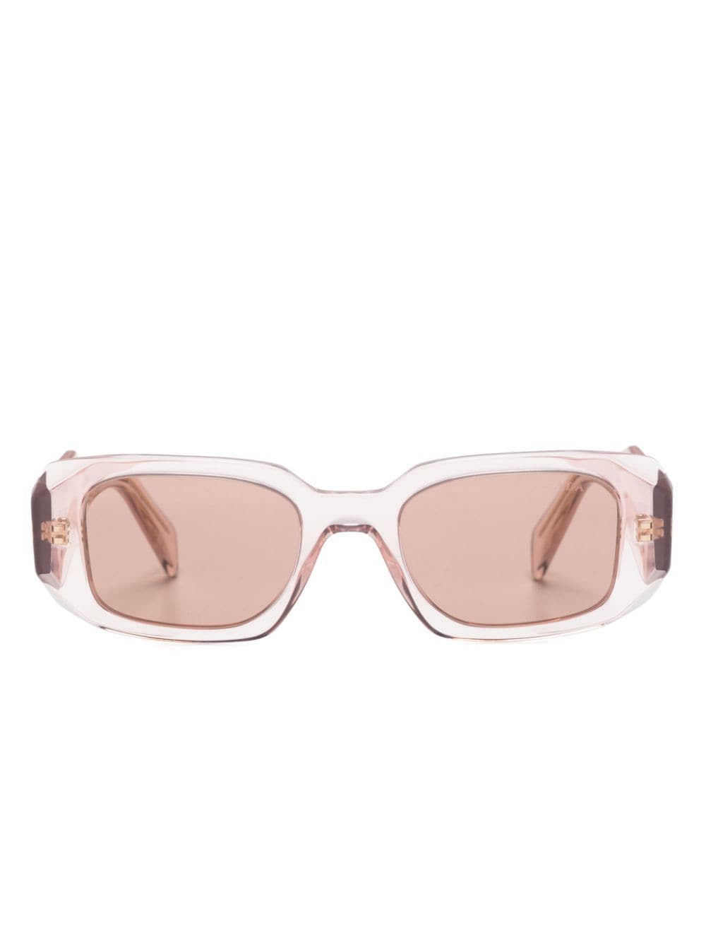 Prada Eyewear rectangle-frame sunglasses - Pink von Prada Eyewear