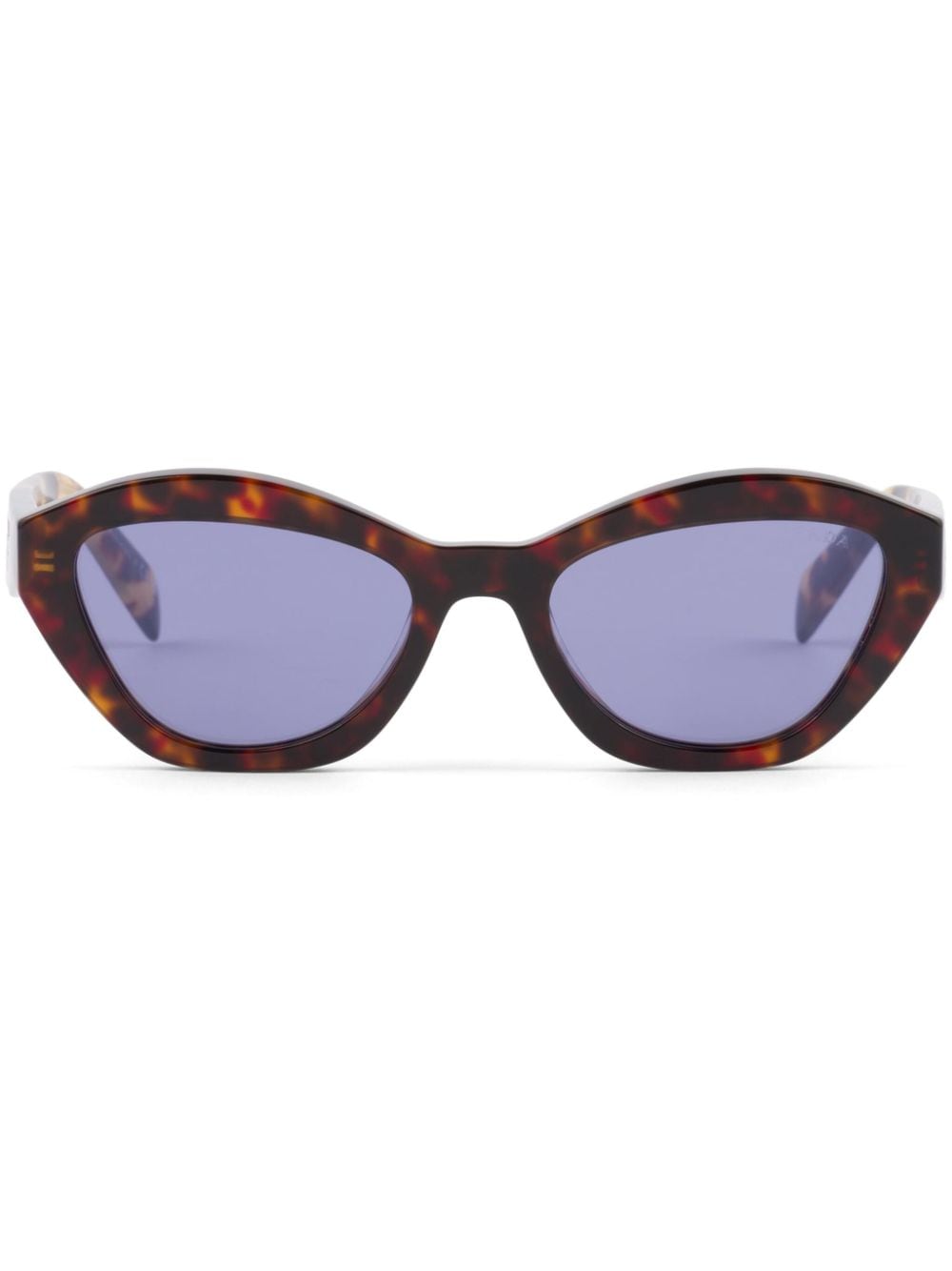 Prada Eyewear logo-plaque cat-eye sunglasses - Brown von Prada Eyewear