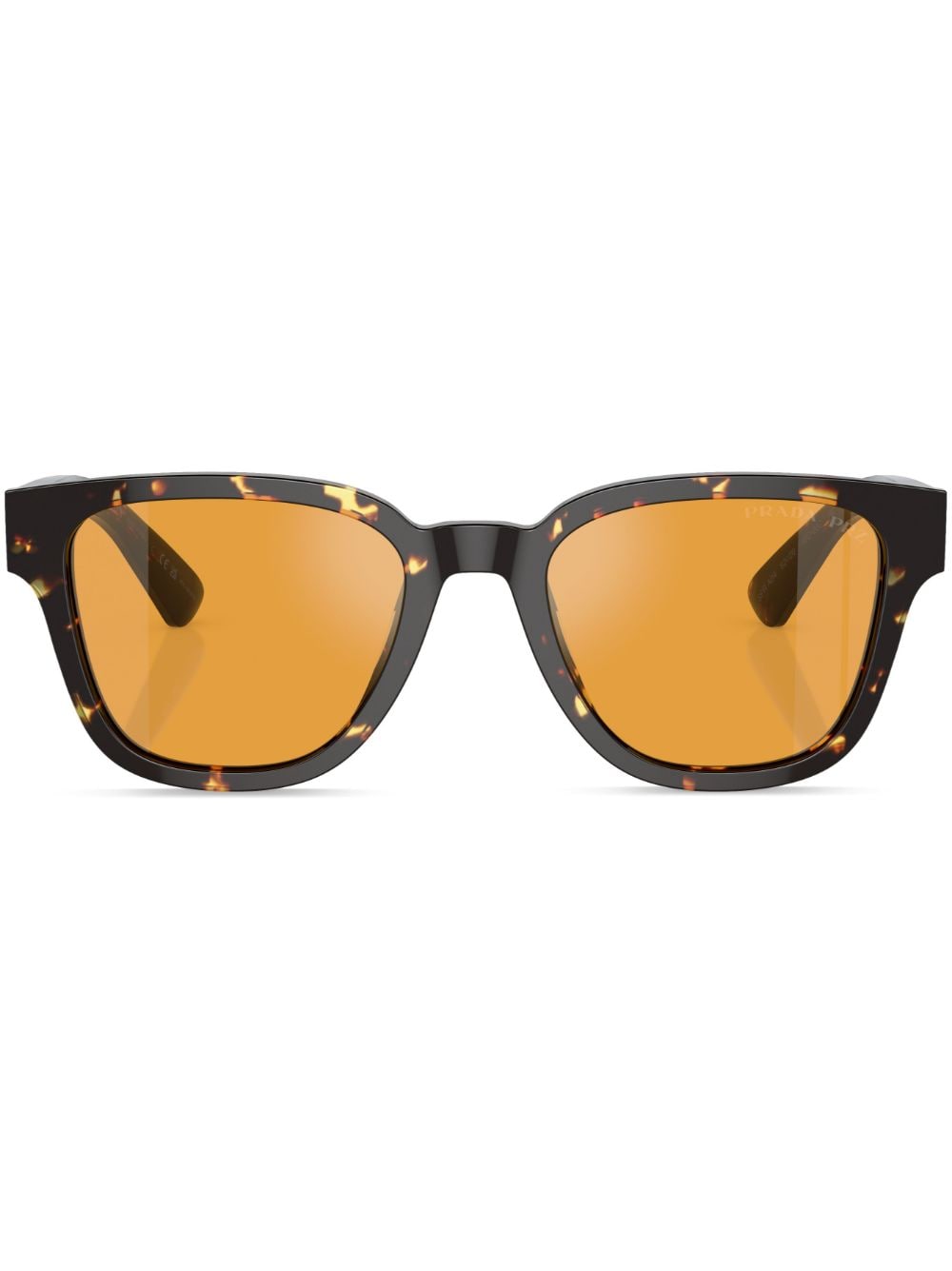 Prada Eyewear tortoiseshell-effect D-frame sunglasses - Brown von Prada Eyewear