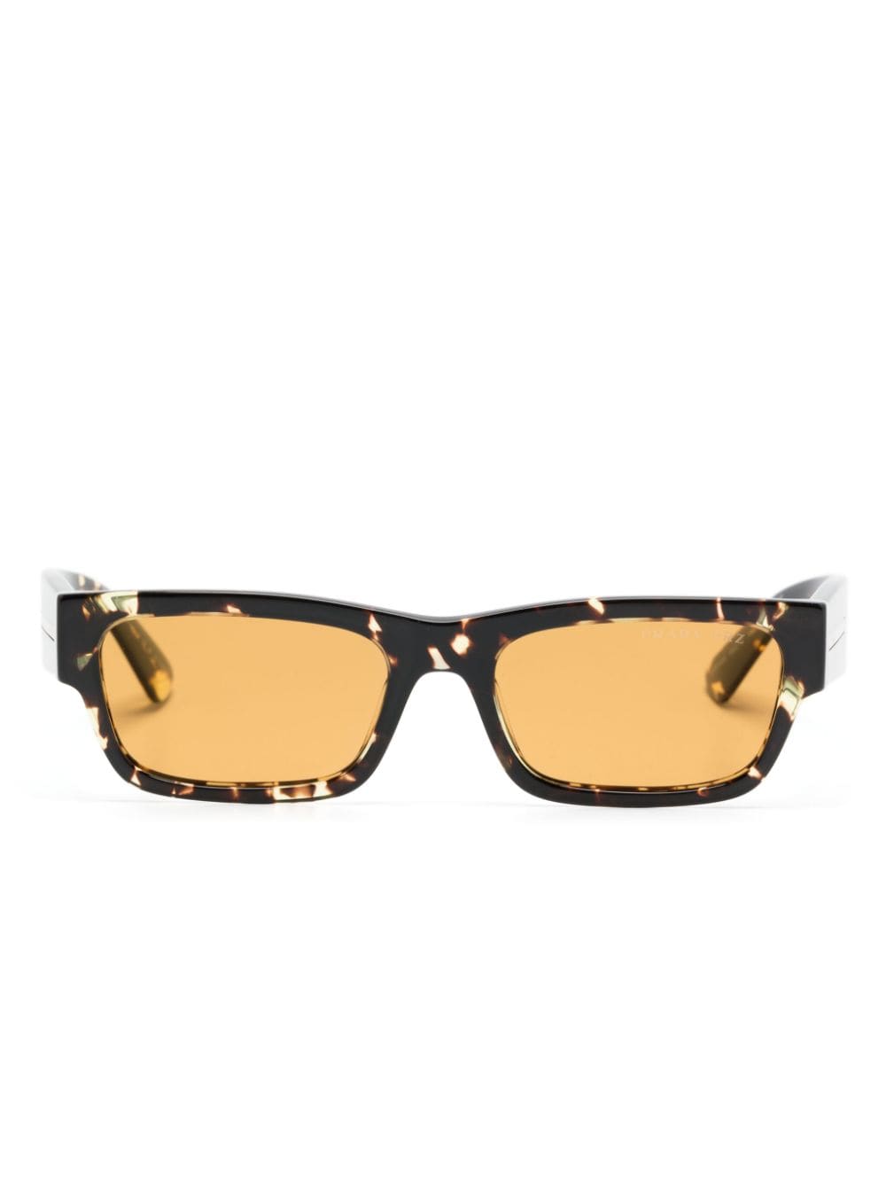 Prada Eyewear tortoiseshell rectangle-frame sunglasses - Brown von Prada Eyewear