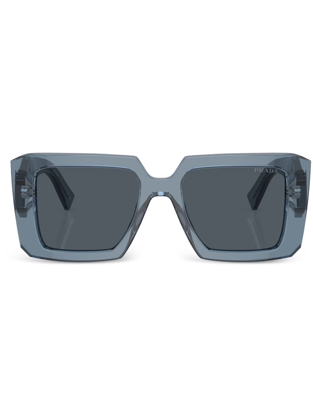 Prada Eyewear triangle-logo square sunglasses - Grey von Prada Eyewear