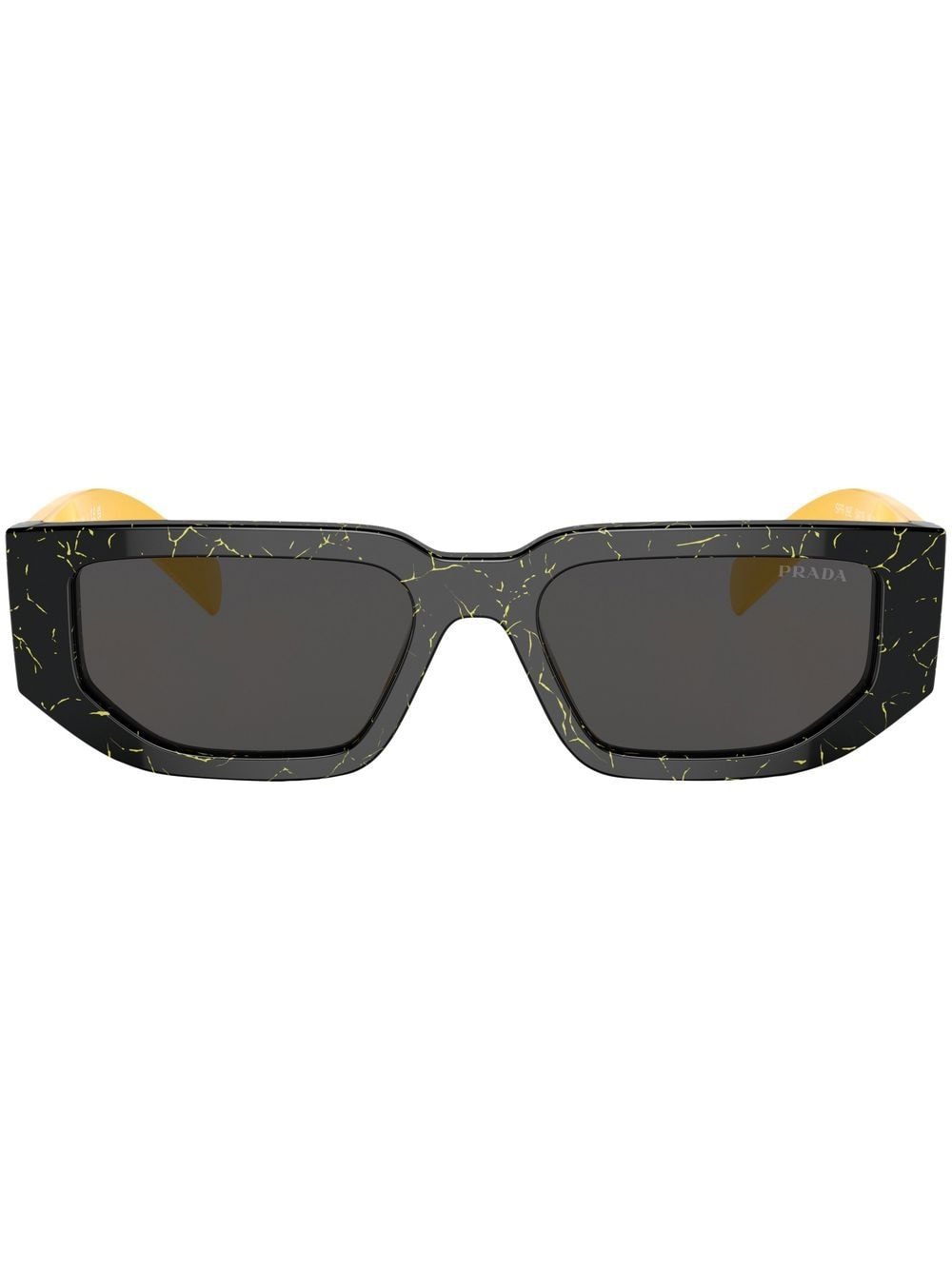 Prada Eyewear two-tone logo-arm sunglasses - Black von Prada Eyewear