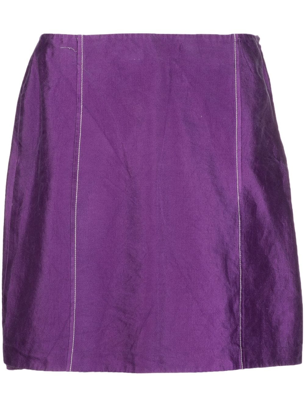 Prada Pre-Owned 2000s A-line miniskirt - Purple von Prada Pre-Owned