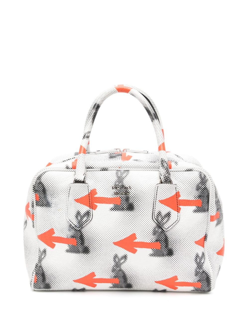 Prada Pre-Owned Rabbit-print two-way bag - Multicolour von Prada Pre-Owned