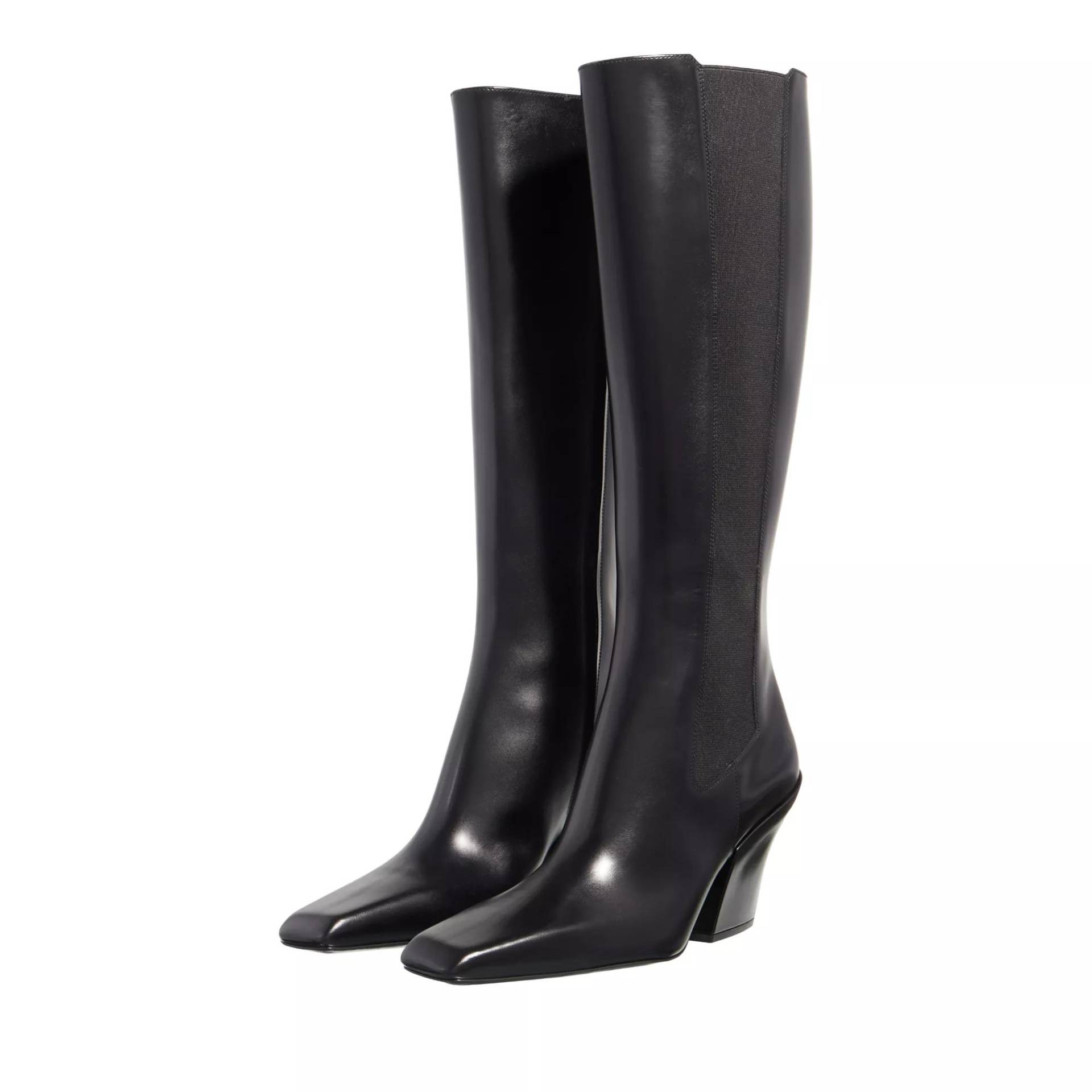 Prada Boots & Stiefeletten - Leather Boots - Gr. 39,5 (EU) - in Schwarz - für Damen von Prada