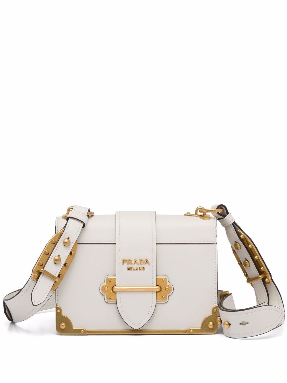 Prada Cahier shoulder bag - White von Prada