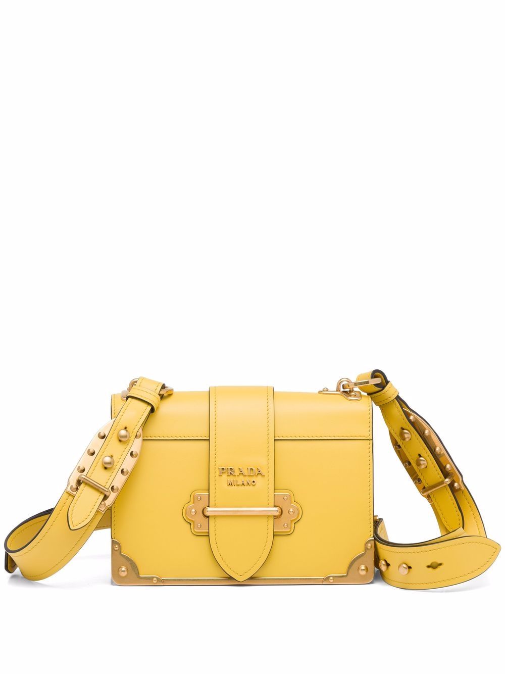 Prada Cahier shoulder bag - Yellow von Prada