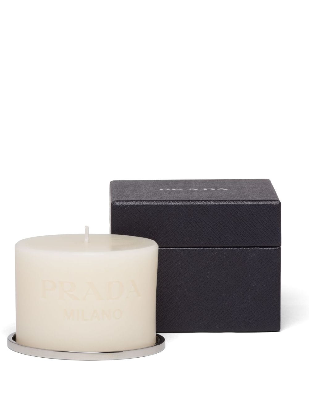 Prada logo-debossed candle - White von Prada