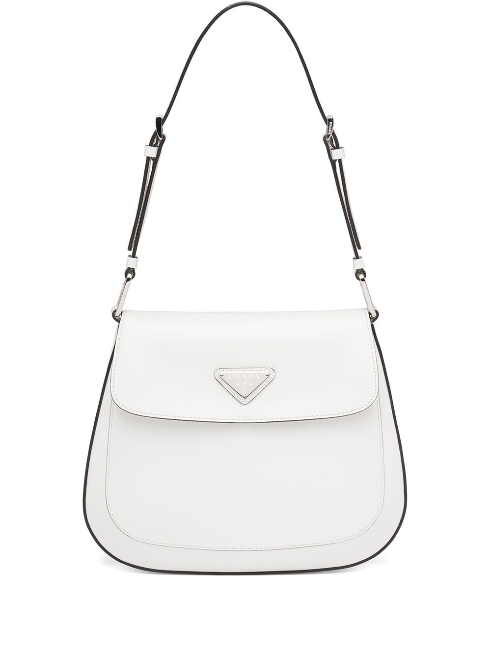 Prada Cleo leather shoulder bag - White von Prada