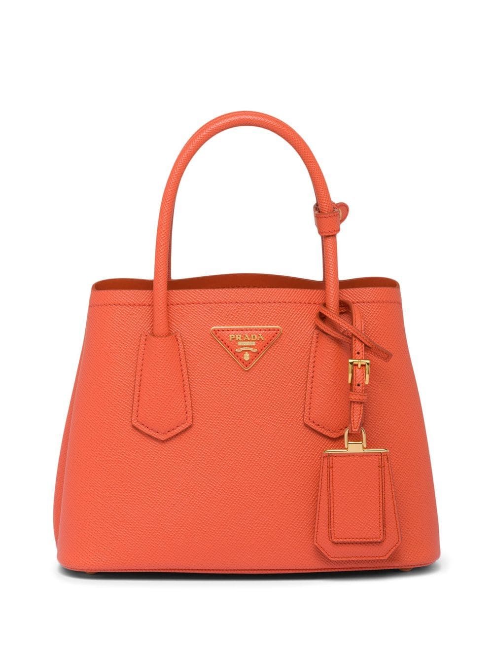 Prada Double Saffiano leather tote bag - Orange von Prada