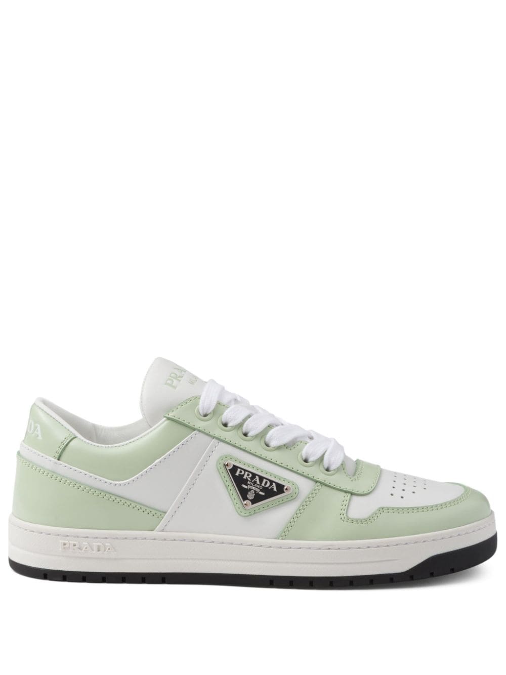 Prada Downtown leather sneakers - Green von Prada