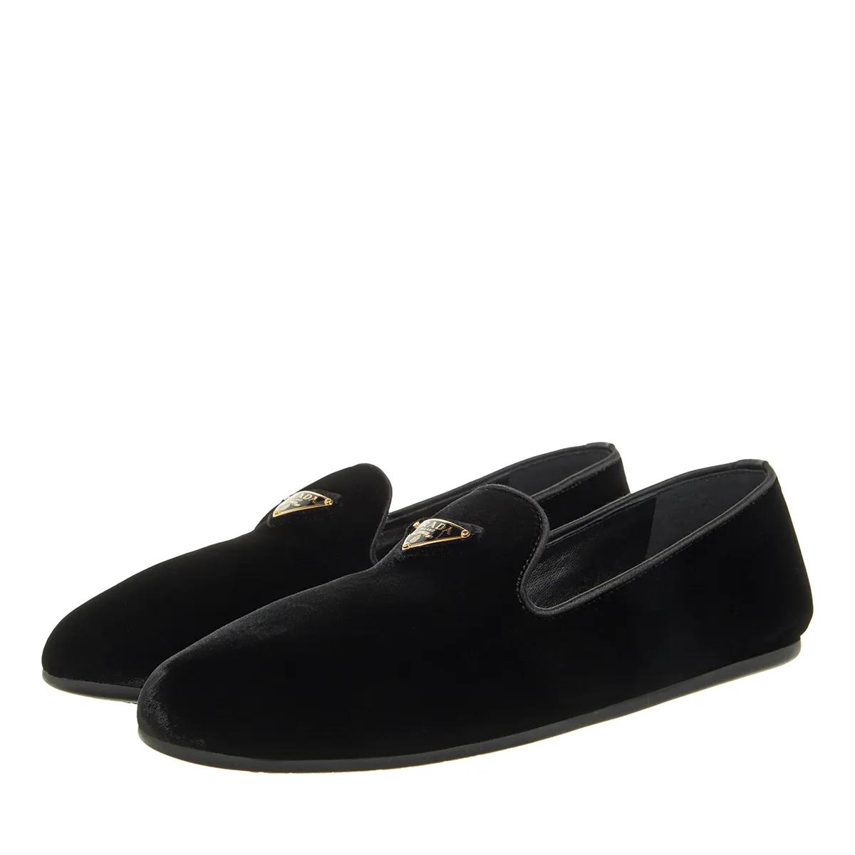 Prada Loafer - Pantofole Velluto - Gr. 40 (EU) - in Schwarz - für Damen von Prada