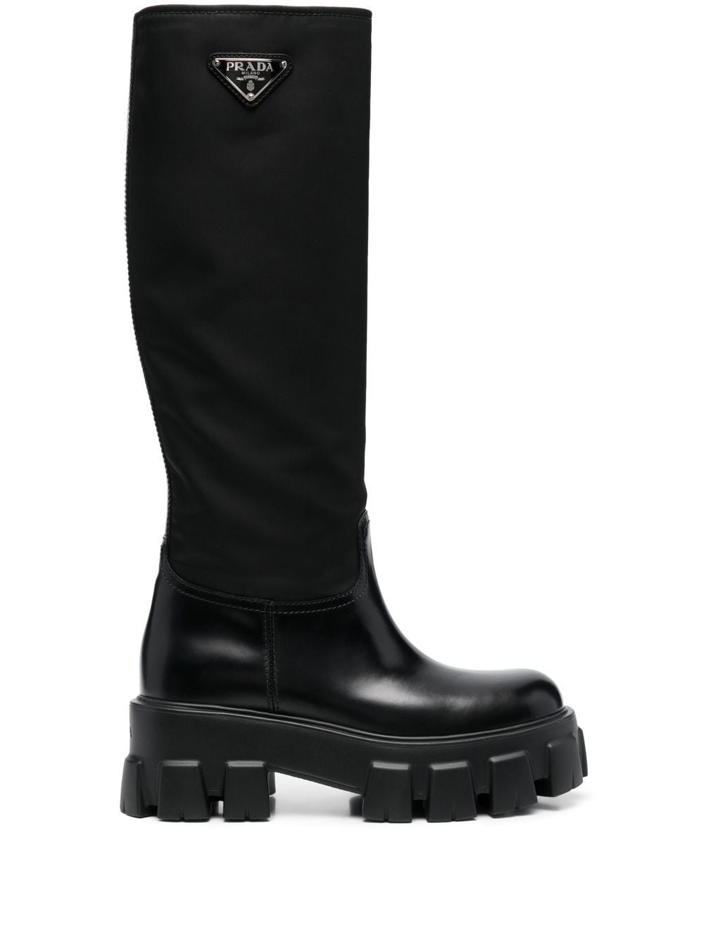 Prada Monolith knee-length boots - Black von Prada