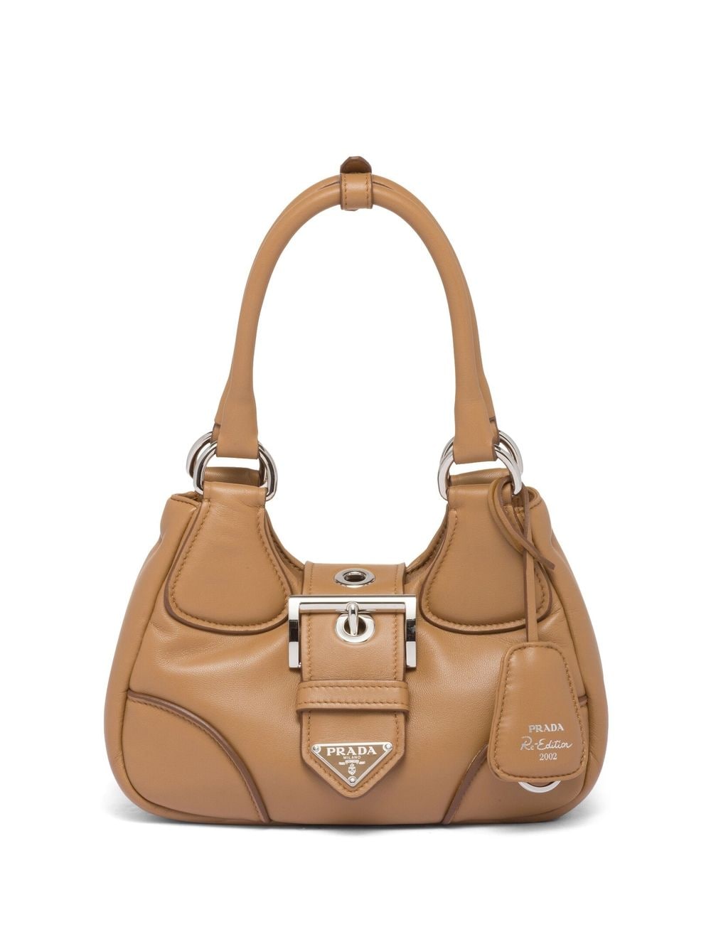 Prada Moon padded nappa-leather mini bag - Brown von Prada