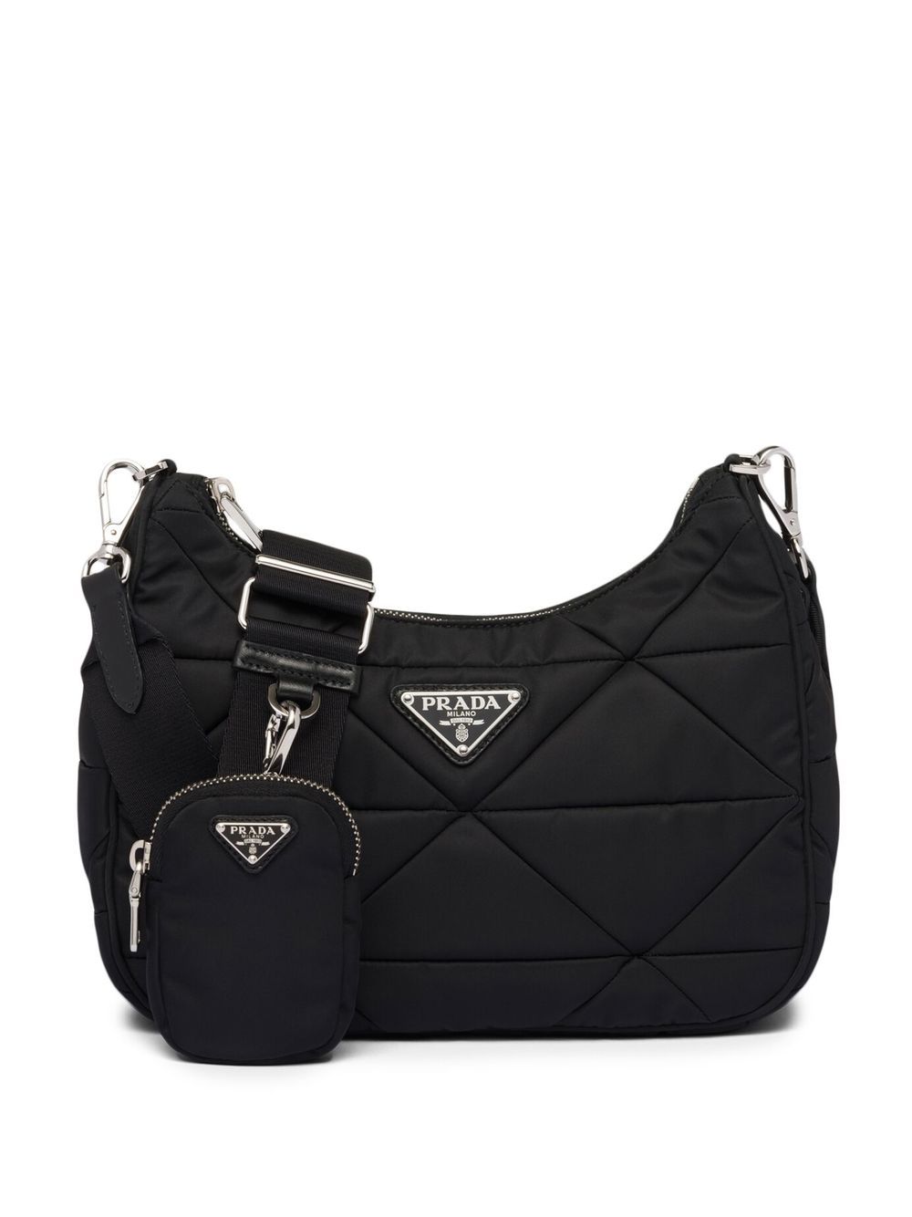 Prada Padded Re-Nylon shoulder bag - Black von Prada