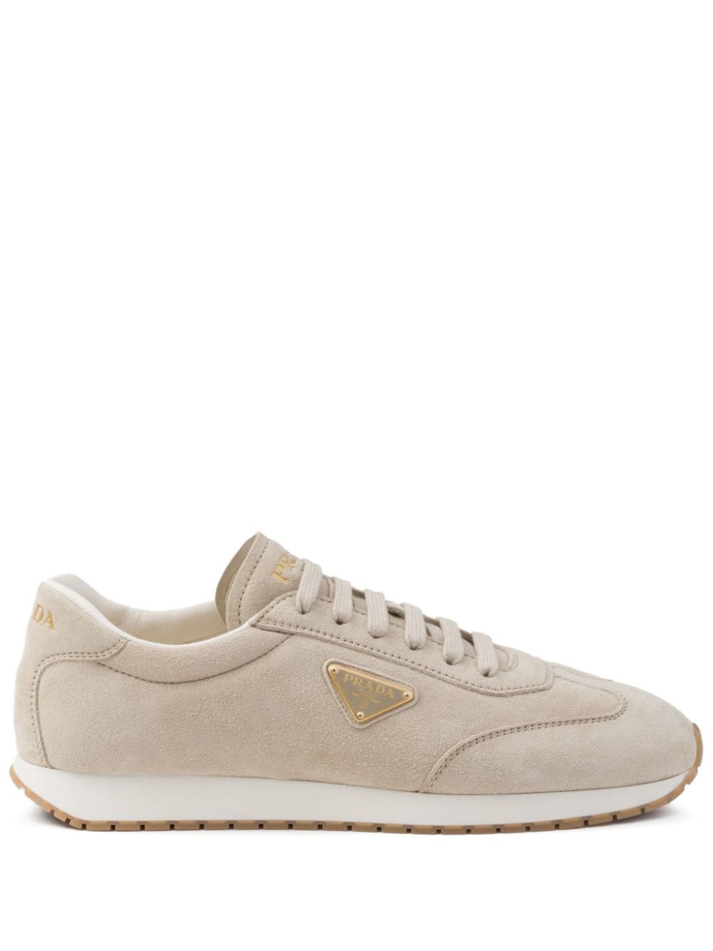 Prada Rank low-top suede sneakers - Neutrals von Prada