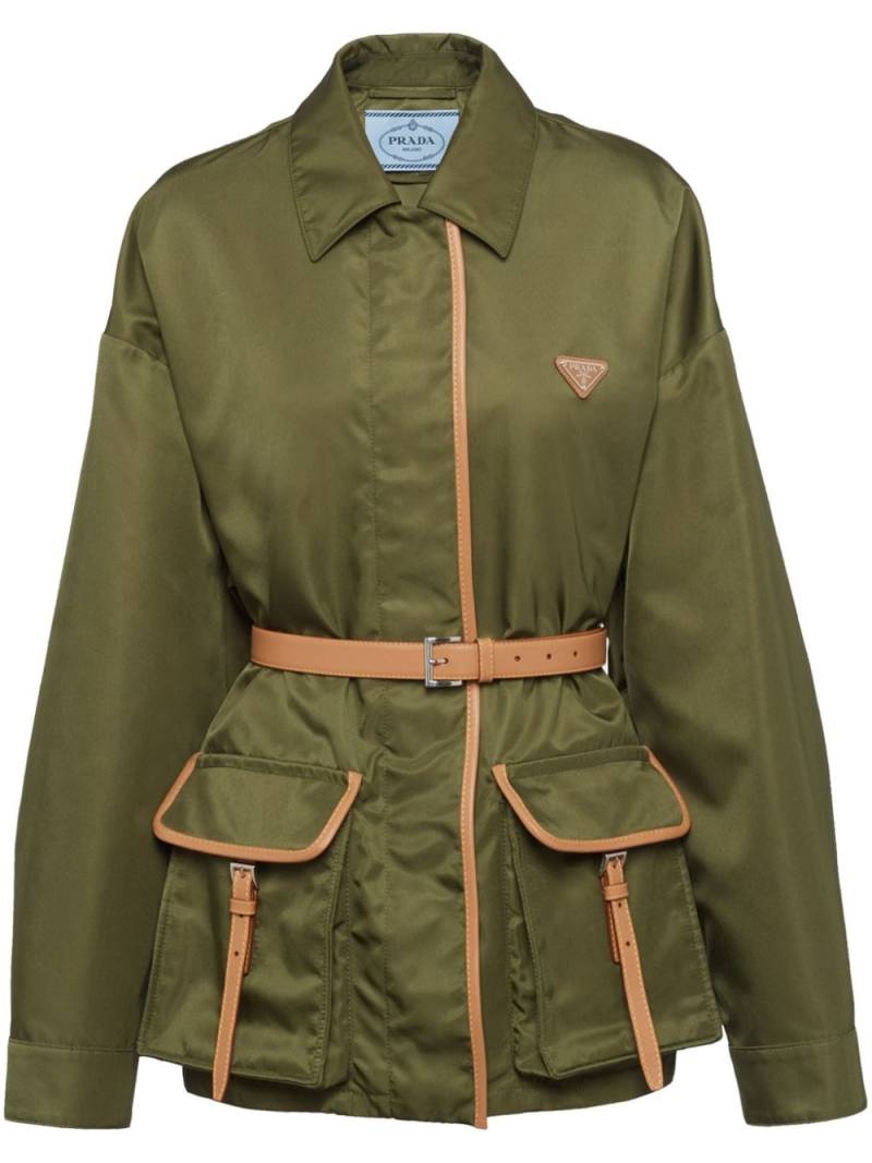 Prada Re-Nylon belted jacket - Green von Prada