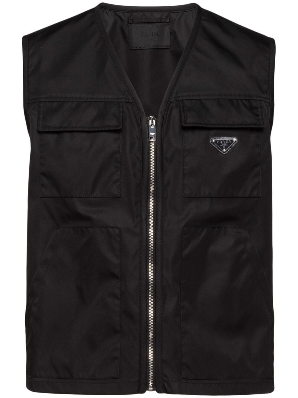 Prada Re-Nylon cargo vest - Black von Prada