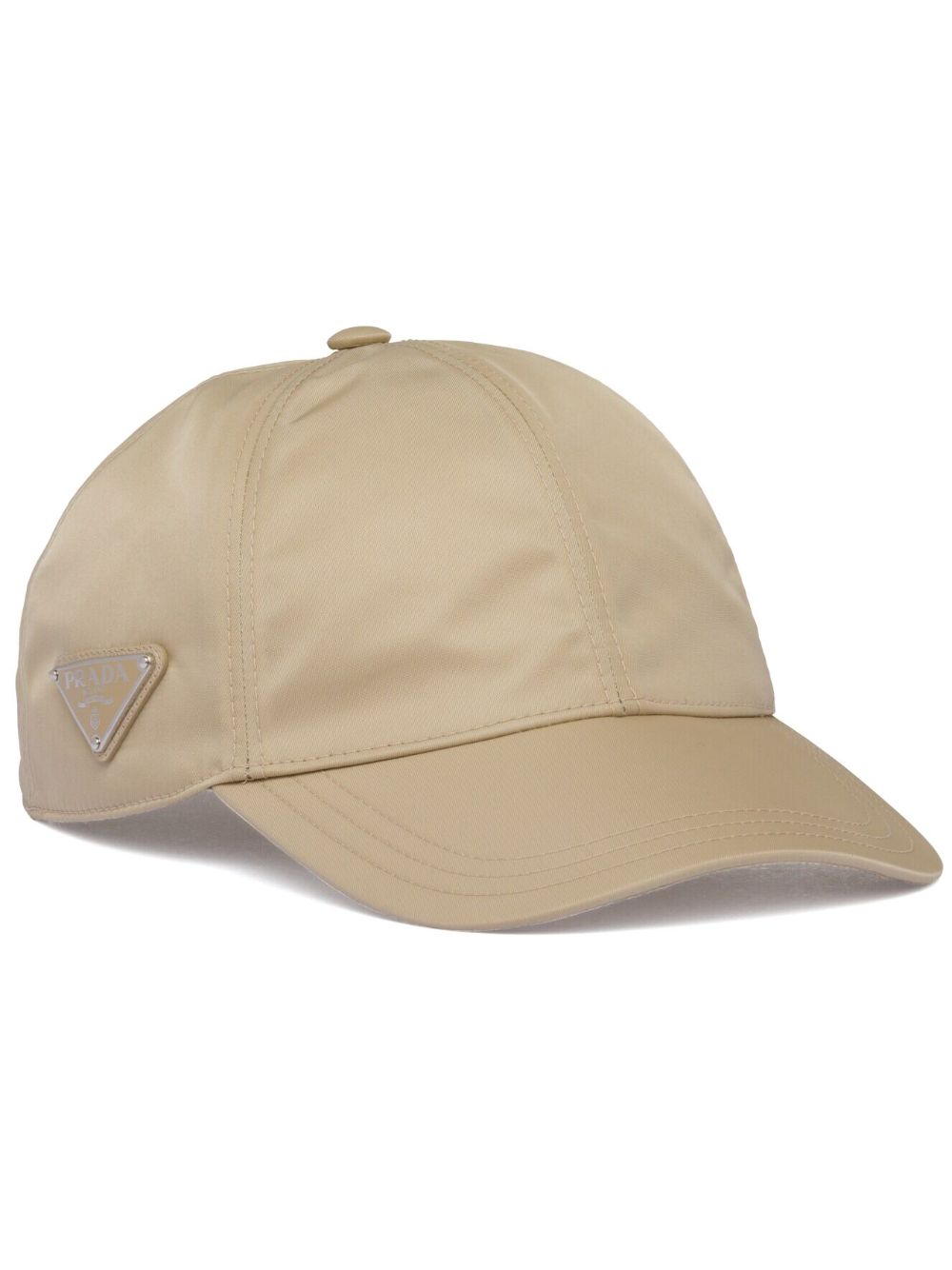 Prada Re-Nylon enamel-logo baseball cap - Neutrals von Prada