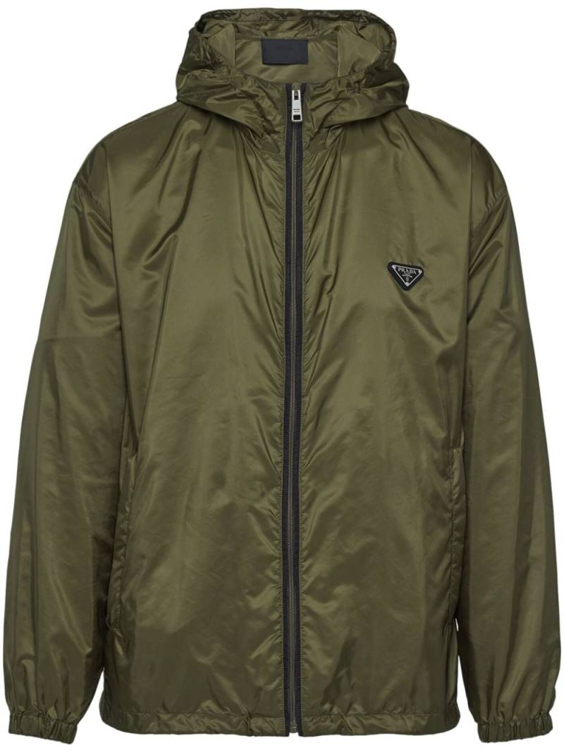 Prada Re-Nylon hooded jacket - Green von Prada