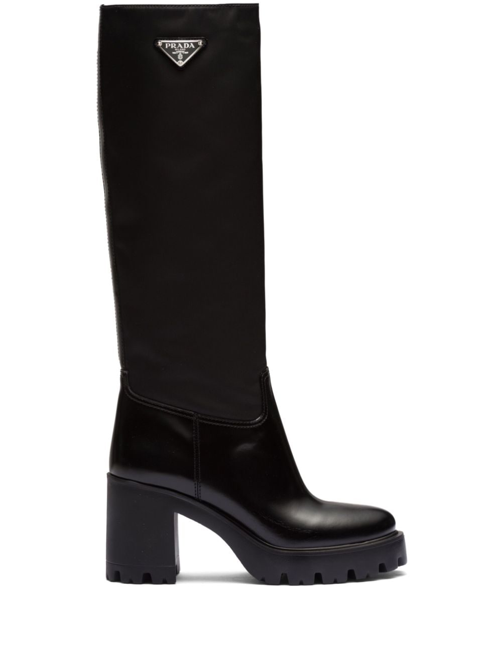 Prada Re-Nylon knee-high boots - Black von Prada