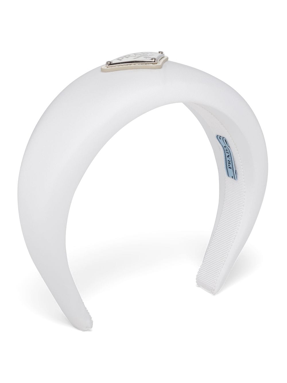 Prada Re-Nylon padded headband - White von Prada