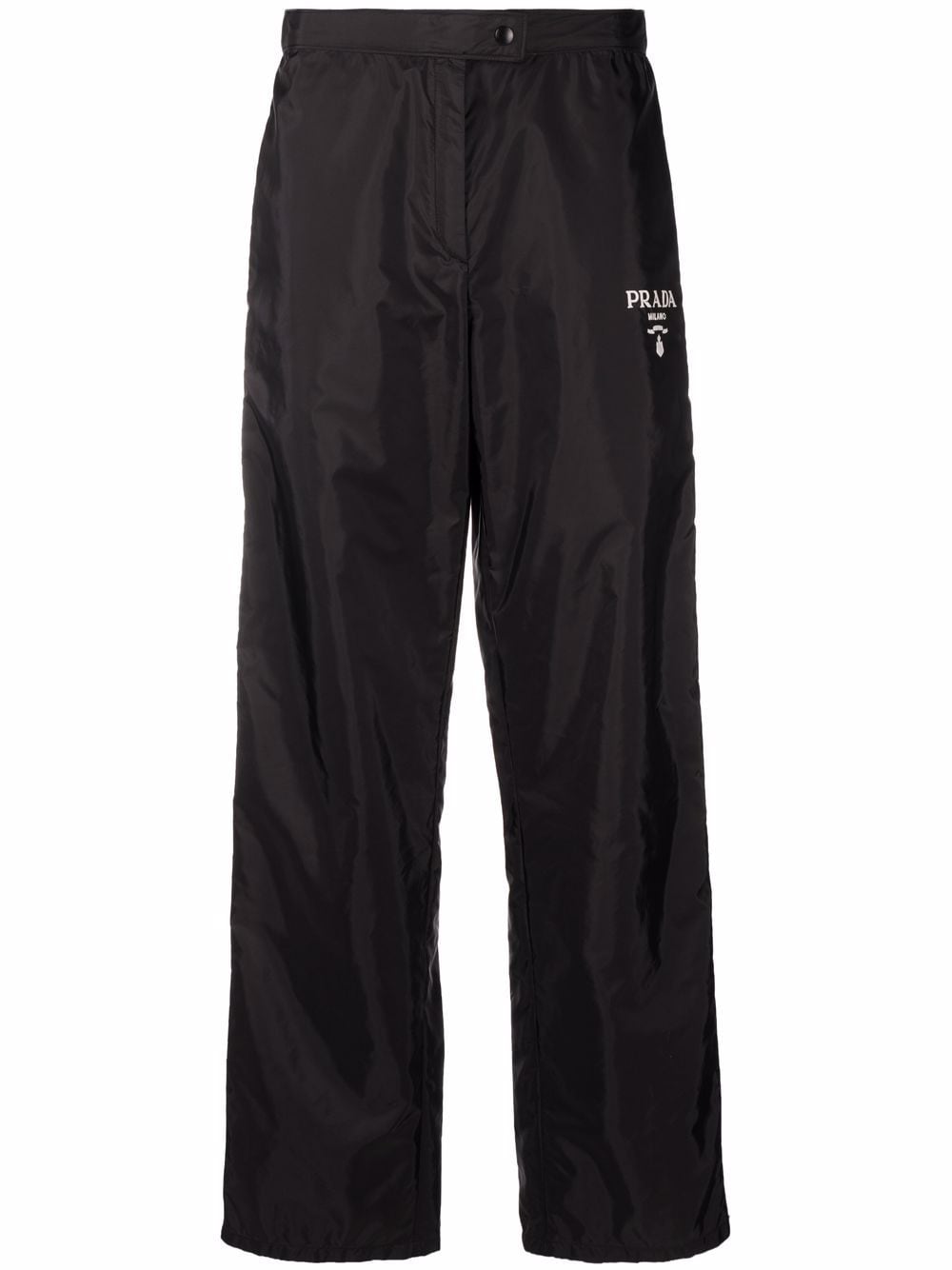 Prada Re-Nylon side-stripe track pants - Black von Prada