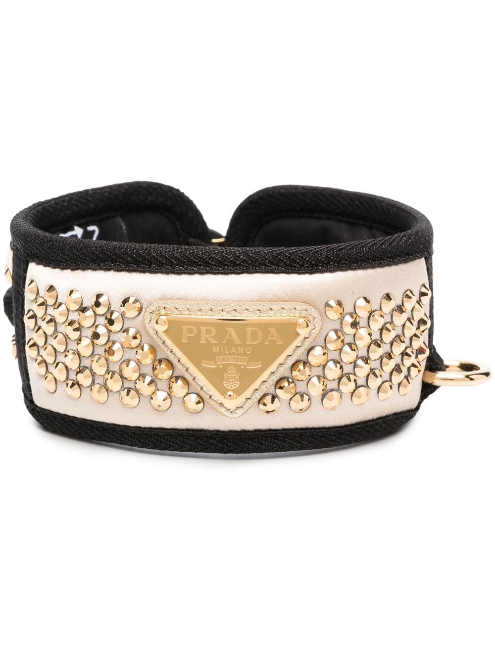 Prada Re-Nylon studded dog collar - Gold von Prada