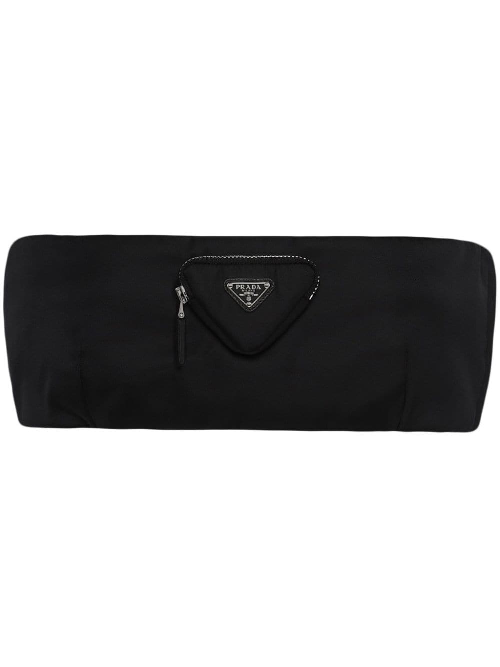 Prada Re-Nylon triangle-logo bandeau - Black von Prada