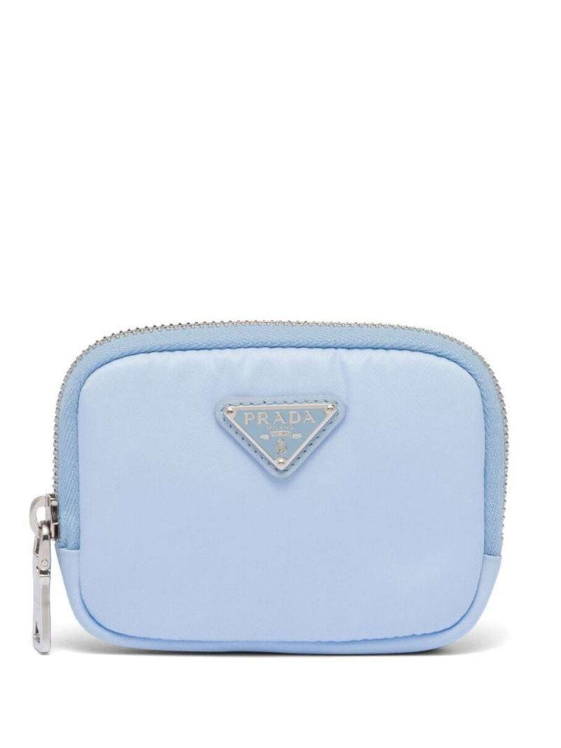 Prada Re-Nylon zip-up wallet - Blue von Prada