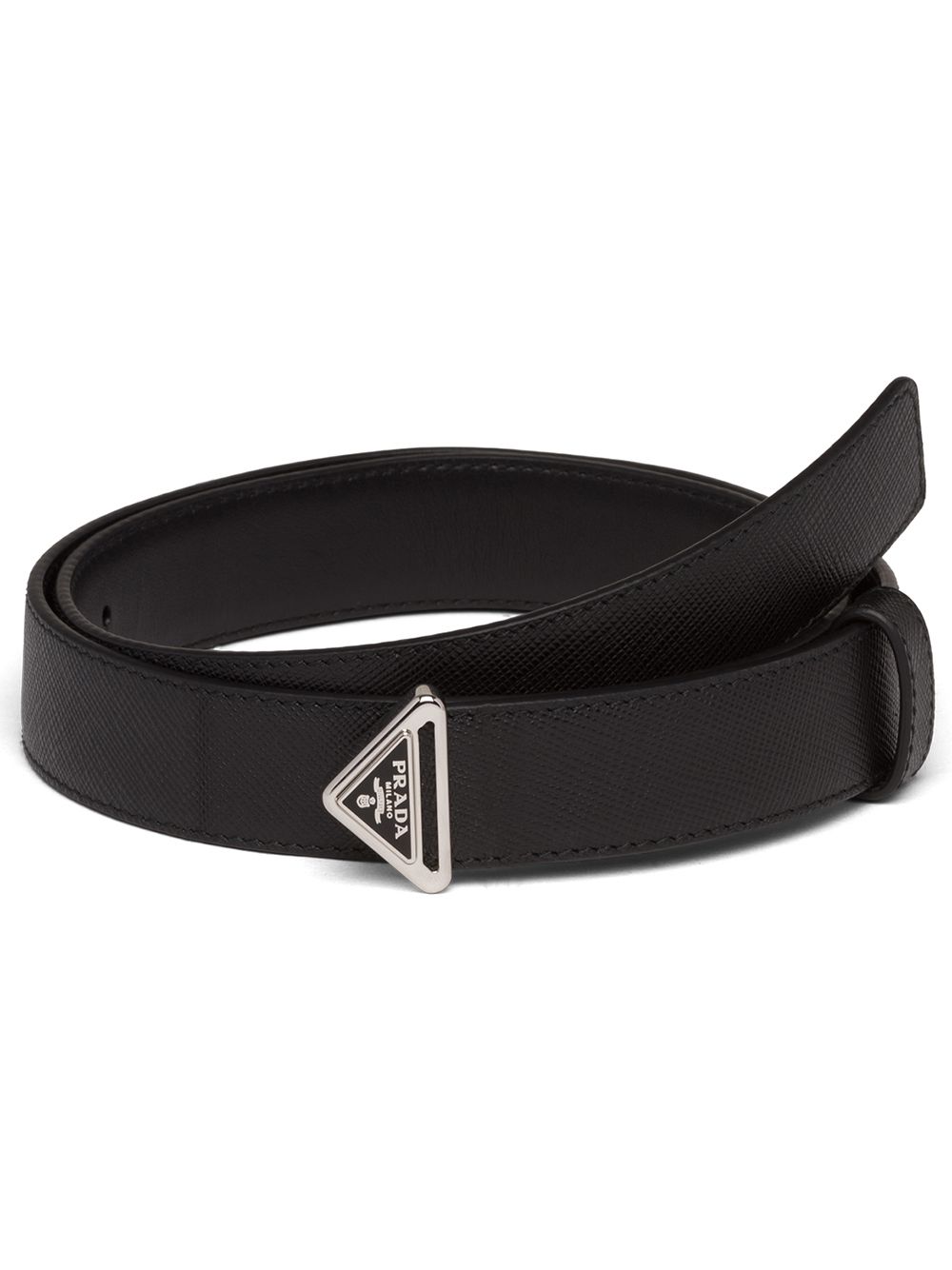 Prada triangle logo belt - Black von Prada