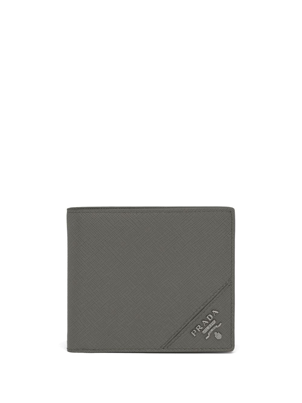 Prada Saffiano folding wallet - Grey von Prada