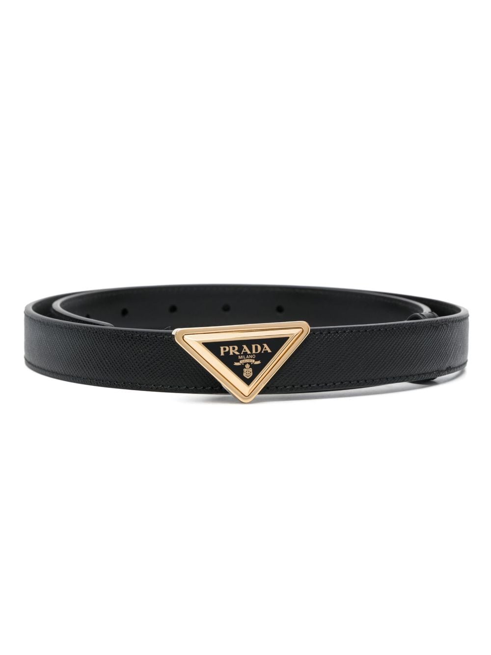Prada Saffiano leather belt - Black von Prada