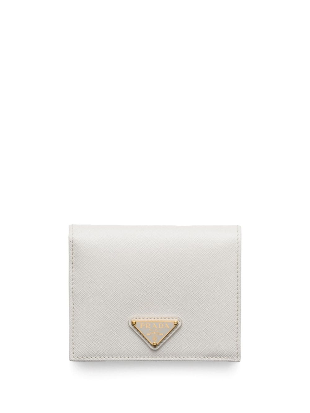 Prada Saffiano-leather bi-fold wallet - White von Prada