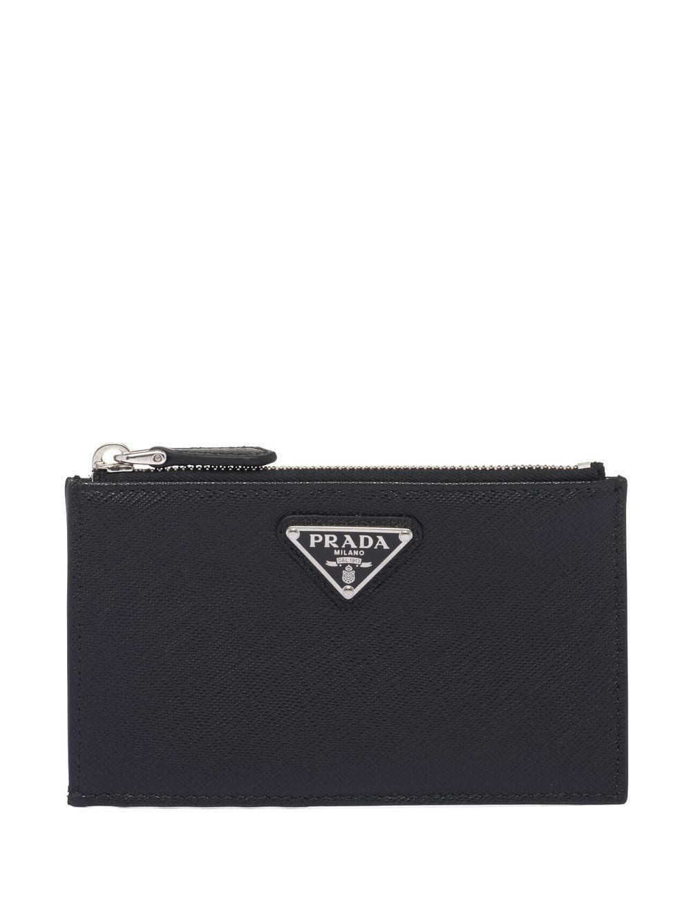 Prada Saffiano leather card-holder purse - Black von Prada