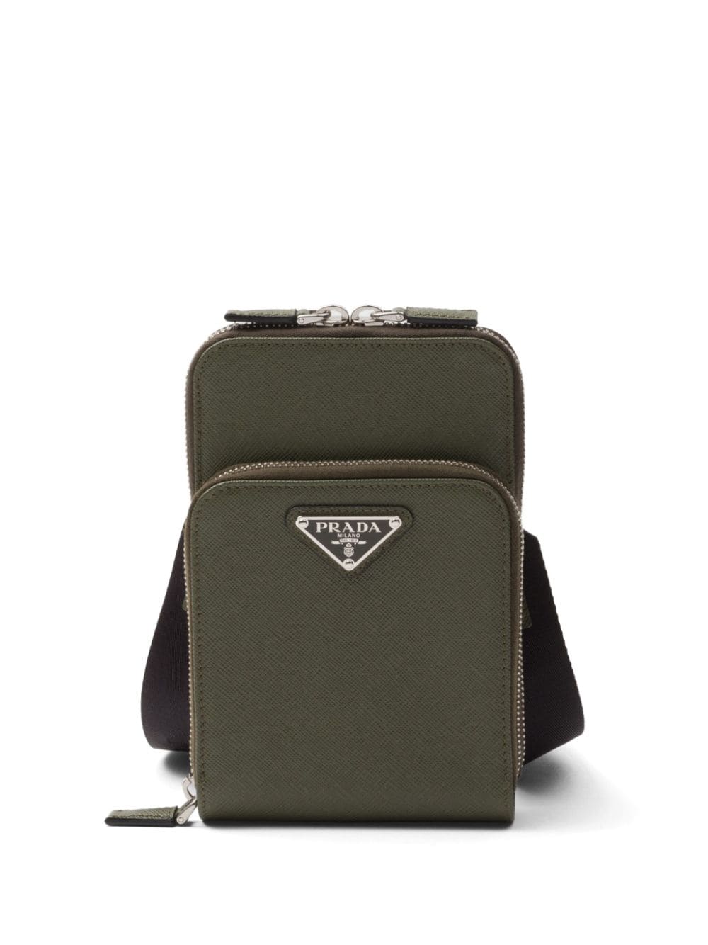 Prada Saffiano leather smartphone case - Green von Prada