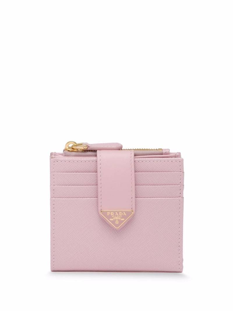 Prada Saffiano leather wallet - Pink von Prada