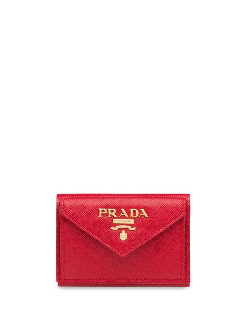 Prada Saffiano leather wallet - Red von Prada