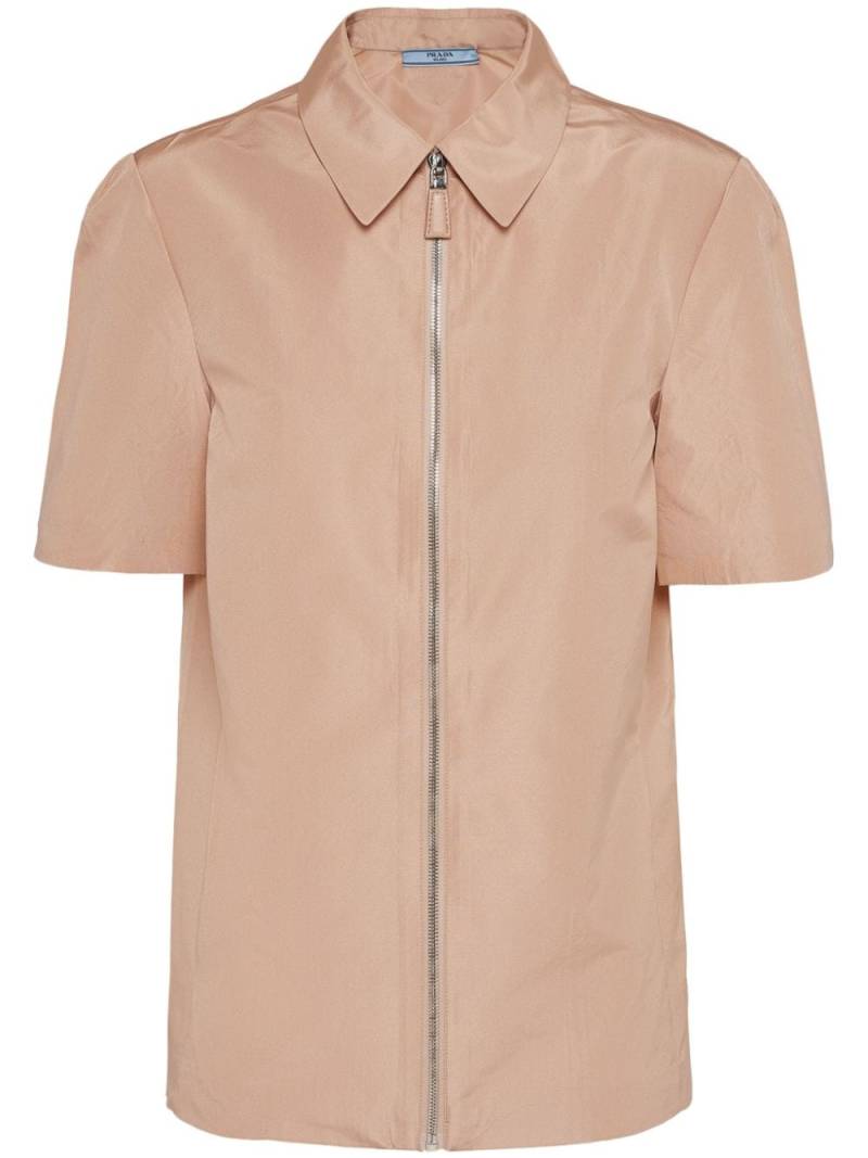 Prada Short-sleeved faille shirt - Pink von Prada