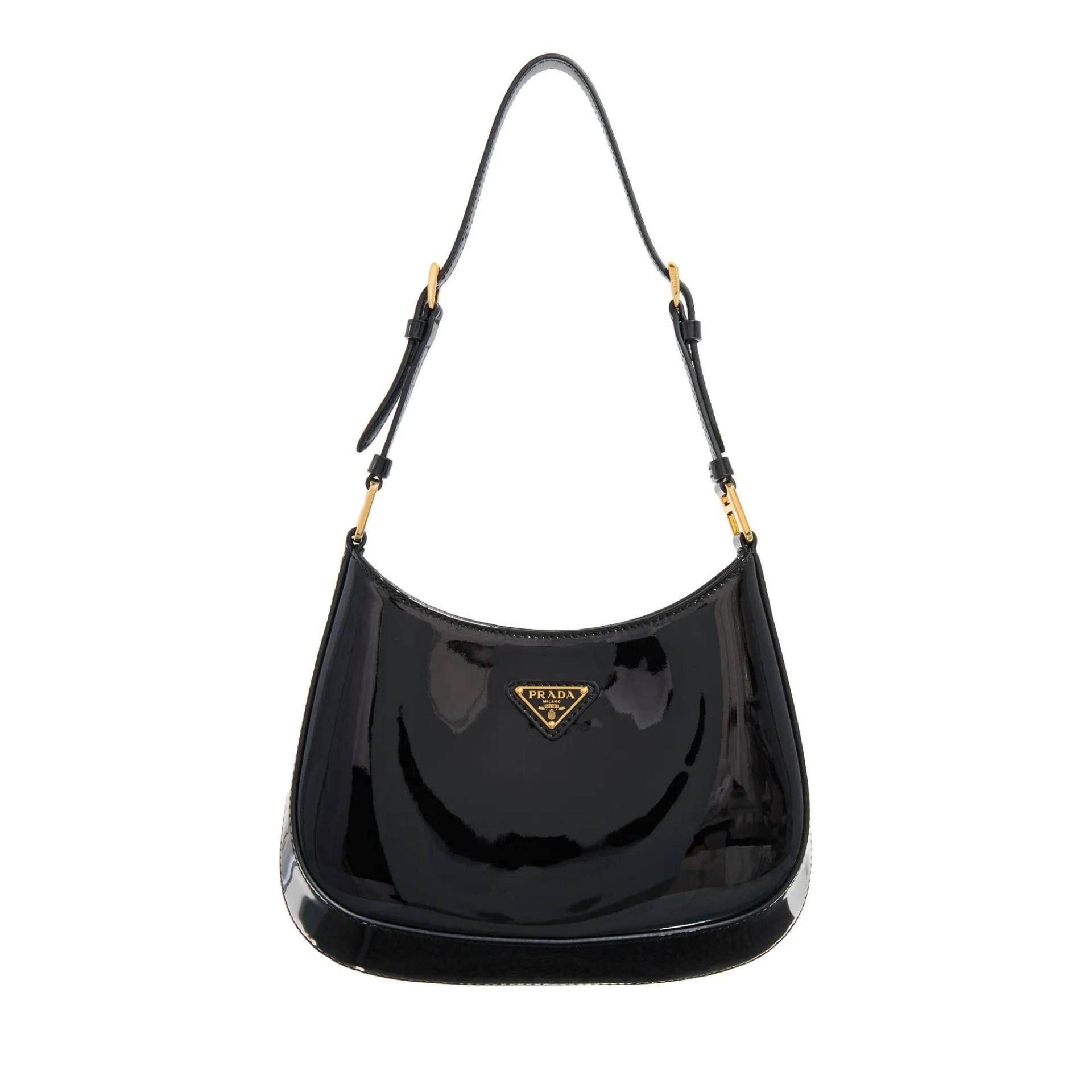 Prada Schultertasche - Cleo Patent Leather Hobo Bag - Gr. unisize - in Schwarz - für Damen Prada Schultertasche - Cleo Patent Leather Hobo Bag - Gr. unisize - in Schwarz - für Damen von Prada