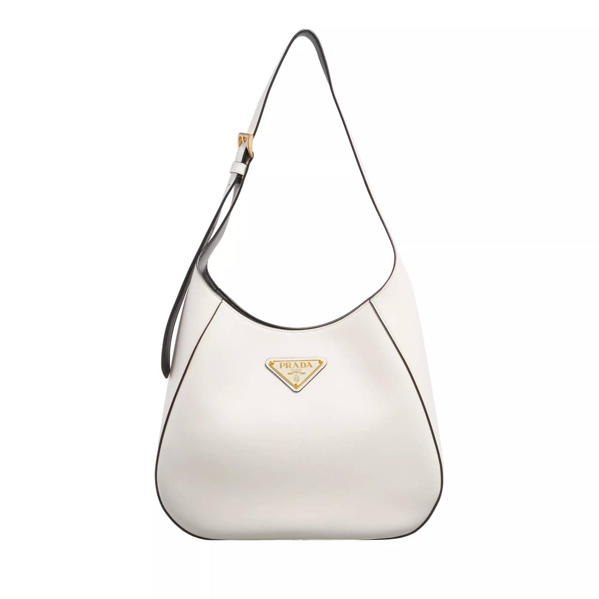 Prada Umhängetasche - Leather Shoulder Bag - Gr. unisize - in Weiß - für Damen von Prada