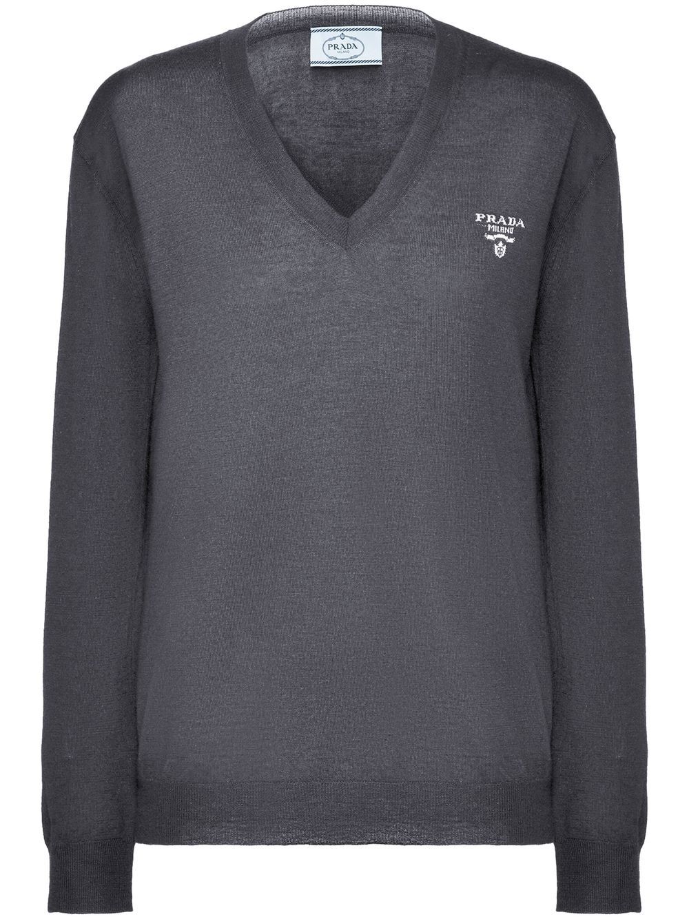 Prada V-neck cashmere jumper - Grey von Prada