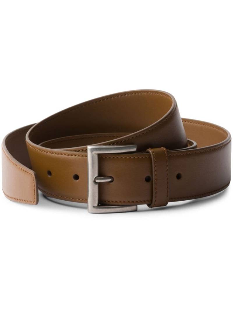 Prada buckled leather belt - Brown von Prada