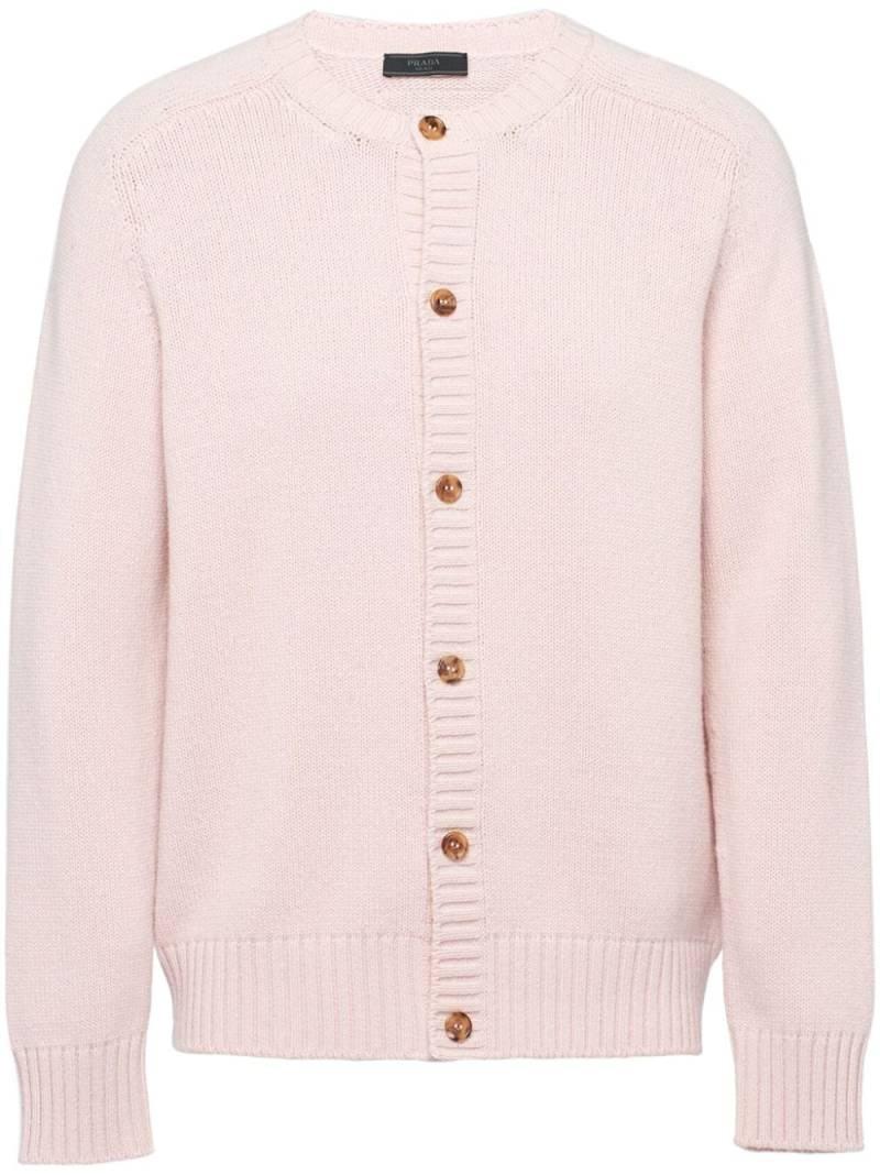 Prada wool-cashmere cardigan - Pink von Prada