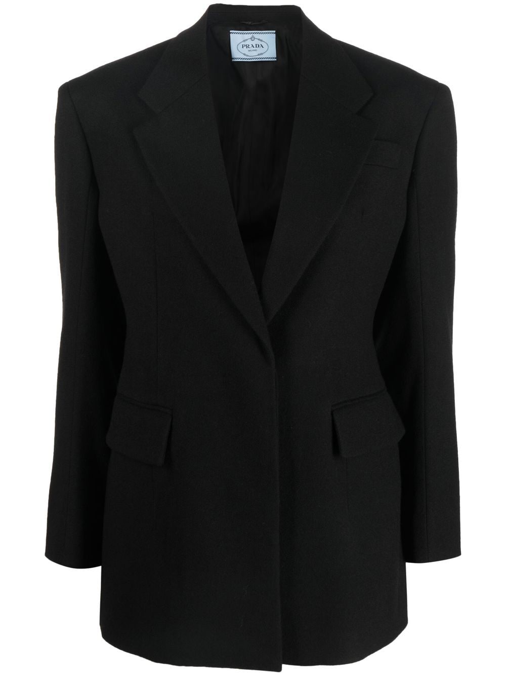 Prada button-front tailored blazer - Black von Prada
