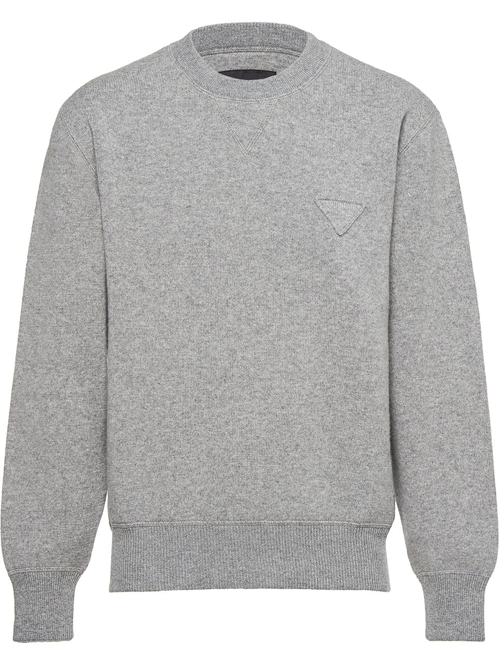 Prada crew-neck cashmere jumper - Grey von Prada