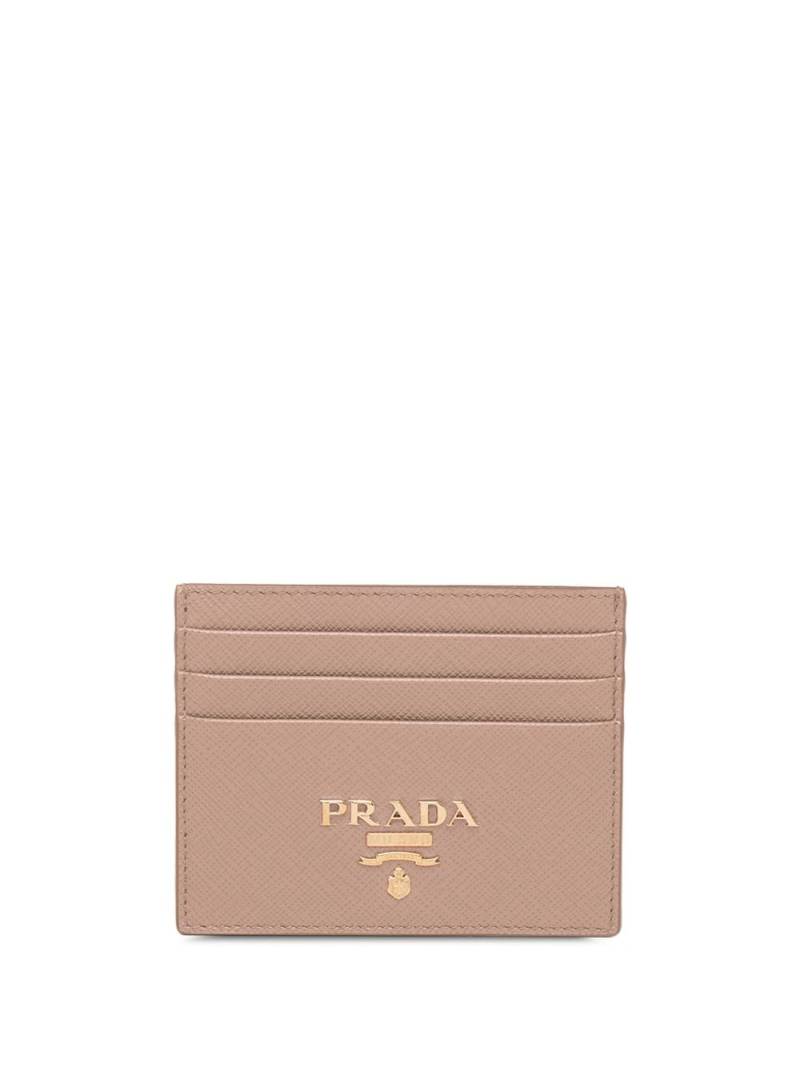 Prada compact front logo cardholder - Pink von Prada